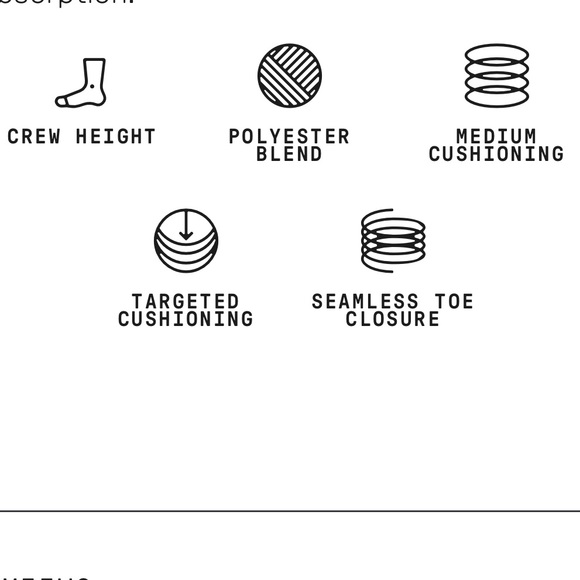 Stance MEN’S X(MS)MELISSA SANTAMARIA CASUAL CREW LG MID CUSHION POLY BLEND NWT - Picture 2 of 3